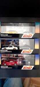 モデラーズ 1/64 頭文字D Vol.2 FC3S & GT-R BNR32、Vol.4 Z33 ＆ S15、Vol.12 EK9 & AE86 3種セット