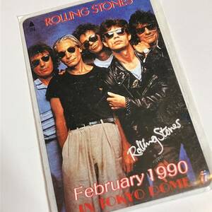 未使用　★ ROLLING STONES テレフォンカード　1990年　STEEL WHEELS JAPAN TOUR 1990 ★当日購入