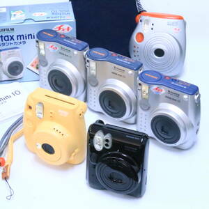 あ//A7762　　 FUJIFILM チェキ　instax mini 10×3/mini8＋/mini20/mini50S まとめて6台　動作未確認