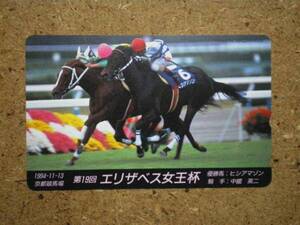 I1554・110-155453　ヒシアマゾン　競馬　テレカ