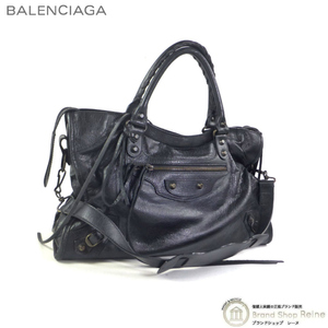 バレンシアガ （BALENCIAGA） ザ・ファースト 2way ハンド ショルダー バッグ 103208 ブラック（中古）