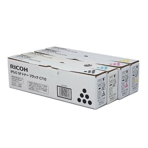 送料無料!! RICOH IPSIO SP トナーカートリッジ C710 純正 4色セット (ブラック シアン マゼンタ イエロー) 純正