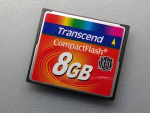 Transcend CompactFlash 8GB 133x CFカード ケース付き トランセンド コンパクトフラッシュ メモリーカード 動作確認済み