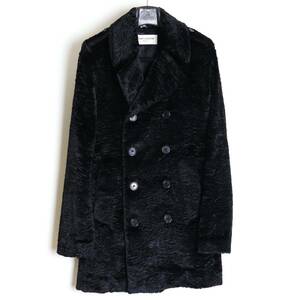 SAINT LAURENT PARIS 16AW 国内正規 アストラカンファーPコート 46 エディ期 フェイクファー ベルベット ベロア CELINE/DIOR HOMME関連