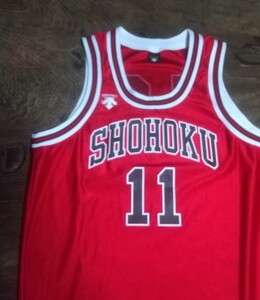 [値下げ交渉] スラムダンク 湘北高校 11 流川楓 公式ユニフォーム DESCENTE 検)SLAM DUNK SHOHOKU RUKAWA KAEDE OFFICIAL JERSEY THE FIRST