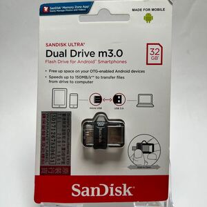 【新品未開封品】SanDisk 32GB USBメモリ Ultra Dual Drive m3.0 Android対応 サンディスク