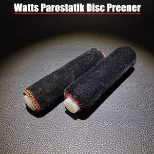 2本セット　Watts Parostatik Disc Preener / 英国製 ビンテージ レコードクリーナー 湿式でも乾式でも ACC-250109