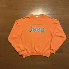 90s Jeep cotton sweat Mサイズ 日本製 短丈 ボックス