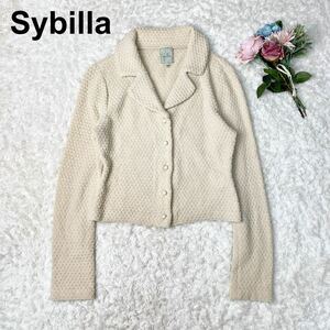 Sybilla シビラ ニットジャケット ラメ L B62314-109