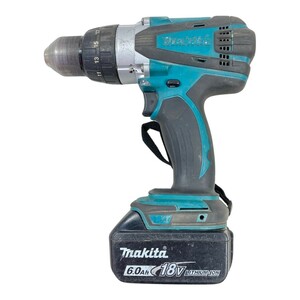 ＊＊ MAKITA マキタ 18V 充電式ドライバドリル バッテリ1個付属 ※充電器なし DF458D ブルー 傷や汚れあり