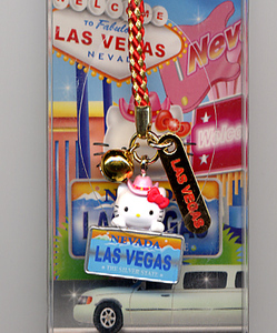 アメリカ直輸入■ラスベガス限定／キティちゃん■カウガール ストラップ■HELLO KITTY LAS VEGAS ご当地キティーちゃん キーホルダー