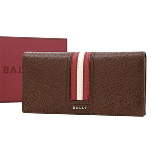 【送料無料】【本物】未使用★BALLY★バリー★メンズ二つ折り長財布★トレインスポッティング★カーフ★茶★ブラウン★男性用★シンプル★