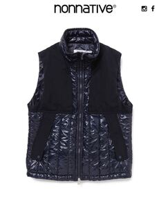 nonnative ALPINIST PUFF VEST POLY DICROS DNA LIGHT NAVY