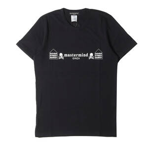 mastermind JAPAN マスターマインドジャパン Tシャツ サイズ:S Dover Street Market クロススカル ロゴ プリント Tシャツ ブラック 日本製