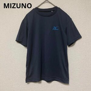 2452 MIZUNO ジャージ トップス ネイビー 刺繍ロゴ 無地 運動