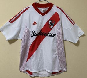 リバープレート　ユニフォーム　XL サッカー　アルゼンチン　アディダス　リーベルプレート　ゲームシャツ 半袖 