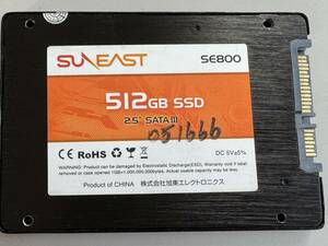 SUNEAST SSD 512GB【動作確認済み】051666