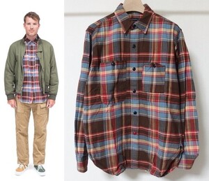 Engineered Garments エンジニアードガーメンツ Work Shirt Cotton Plaid ワーク シャツ XS チェック ネル