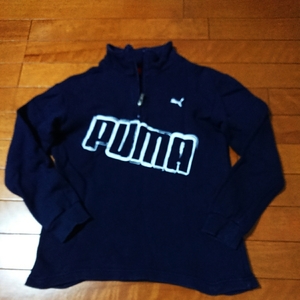 PUMAプーマハーフジップトレーナー(紺)size140