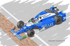 イラスト INDY500 WINNER A4サイズ