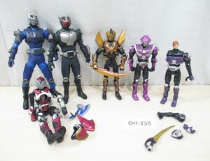 OH-233【現状渡し/ジャンク】仮面ライダー龍騎■フィギュア 人形 ソフビ■まとめて■オーディン/王蛇/ナイト/ブランクフォーム■特撮