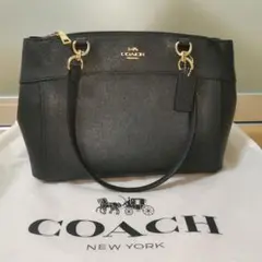 《値下げ》COACH ハンドバッグ/トートバッグ　ネイビー　美品