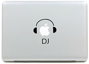 MacBook ステッカー シール DJ apple (15インチ)