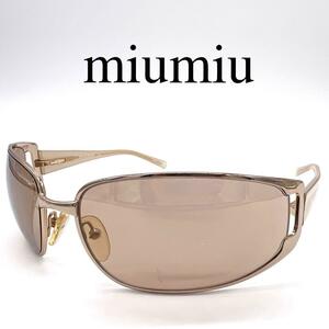 miumiu ミュウミュウ サングラス SMU54E サイドロゴ ケース付き