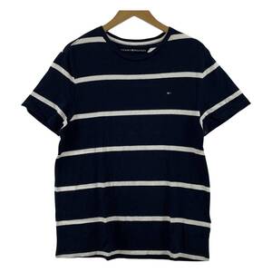 ゆうパケットOK TOMMY HILFIGER トミーヒルフィガー ボーダー カットソー sizeM/ネイビー×ホワイト