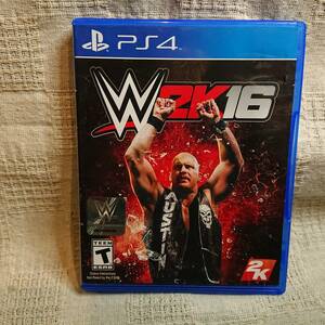 美品[Za] PS4 Play Station 4　WWE 2K16　送料定形外250円発送 状態良好 リーフ付き