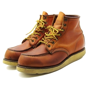 REDWING レッドウィング US9E 27cm モックトゥ 875 1998年製 サイド羽タグ ワークブーツ 刺繍羽タグ オロイジナル 10007368