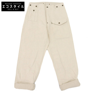 Nigel Cabourn ナイジェルケーボン BATTLE DRESS PANTS コットン×リネン ボトムス メンズ ライトベージュ 36 8036-00-50003