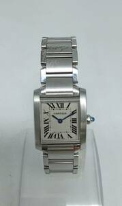 EE28○＜QZ/電池交換済み＞腕時計 Cartier TANK FRANCAISE カルティエ タンクフランセーズ 2384 純正ベルト ２針 現状品