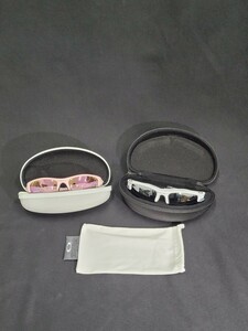 【M4-16】OAKLEY オークリー サングラス まとめて2点 ホワイト ピンク ケース付き