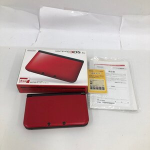 ニンテンドー 3DS LL レッドブラック 本体 SPR-001 箱付き 通電○【DAAI0015】