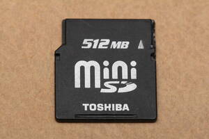 512MB miniSDカード　TOSHIBA