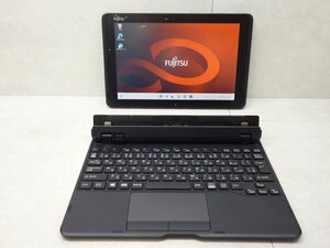 ☆1円☆富士通 ARROWS Tab Q509/VE☆Celeron N4000 1.10GHz/4GB/SSD128GB/高解像度1920×1080/タッチパネル/無線/カメラ/Office/Win11☆