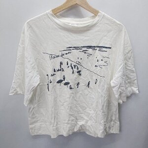 ◇ PAR ICI パーリッシィ 半袖 Tシャツ サイズF ホワイト レディース E