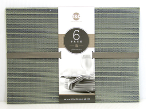 新品 T&C ランチョンマット TOWN AND COUNTRY LIVING Placemats 6PACK 38cm×45cm コストコ