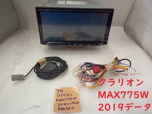 ●〇【動作OK】クラリオン製SDメモリーナビ MAX775W 2019年地図データ〇●