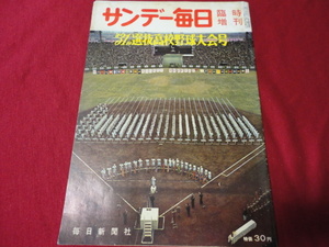 【高校野球】サンデー毎日増刊第31回選抜高校野球大会号　選手名鑑（昭和34年）