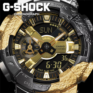 40周年限定モデル【G-SHOCK】CASIO カシオ Gショック 40th Anniversary Adventurer’s Stone 1/100秒クロノグラフ ブラックゴールド 新品