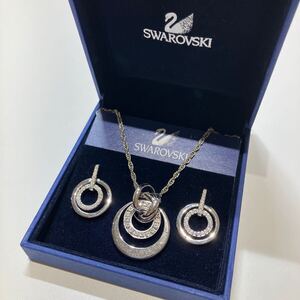 SWAROVSKI スワロフスキー ネックレス ピアス セット アクセサリー クリスタル 正規品