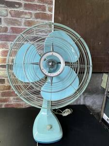 三菱 昭和レトロ 扇風機 アンティーク FAN ヴィンテージ 40cm細目扇EL