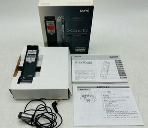 【中古】三洋電機 SANYO サンヨー 小型 ICR PS285RM ステレオ デジタル ボイスレコーダー Xacti スライド式 USB端子 現状品 DM0115M