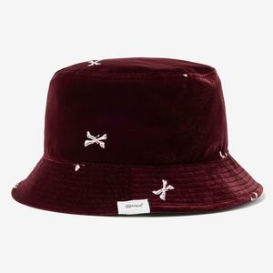 WTAPS 23AW BUCKET HAT POLY. VVT TEXTILE BURGUNDY 04サイズ ダブルタップス バケットハット ベルベット バーガンディー 