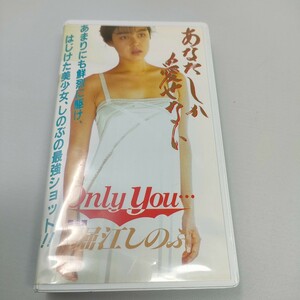 即決　送料込み　ビデオテープ　VHS　堀江しのぶ「あなたしか愛せない Only you」