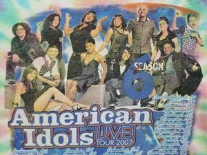 American Idols アイドル オーディション レア 両面 フォト プリント Tシャツ 検索 USA製 ビンテージ マライアキャリー ジェニファーロペス