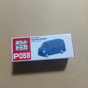 新品未開封 ポケットトミカ　Ｐ０５８　スズキ　エブリイ青