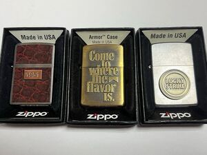 1000円スタート名品復刻zippo ジッポー未使用品3点セット(